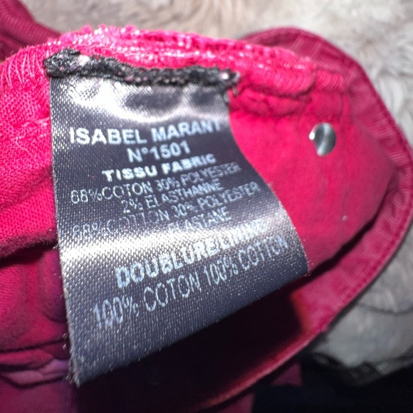 Isabel Marant Etoile Ivo Skinny Zipper Cords Corduroy Pants, size 36/4 - Picture 12 of 13